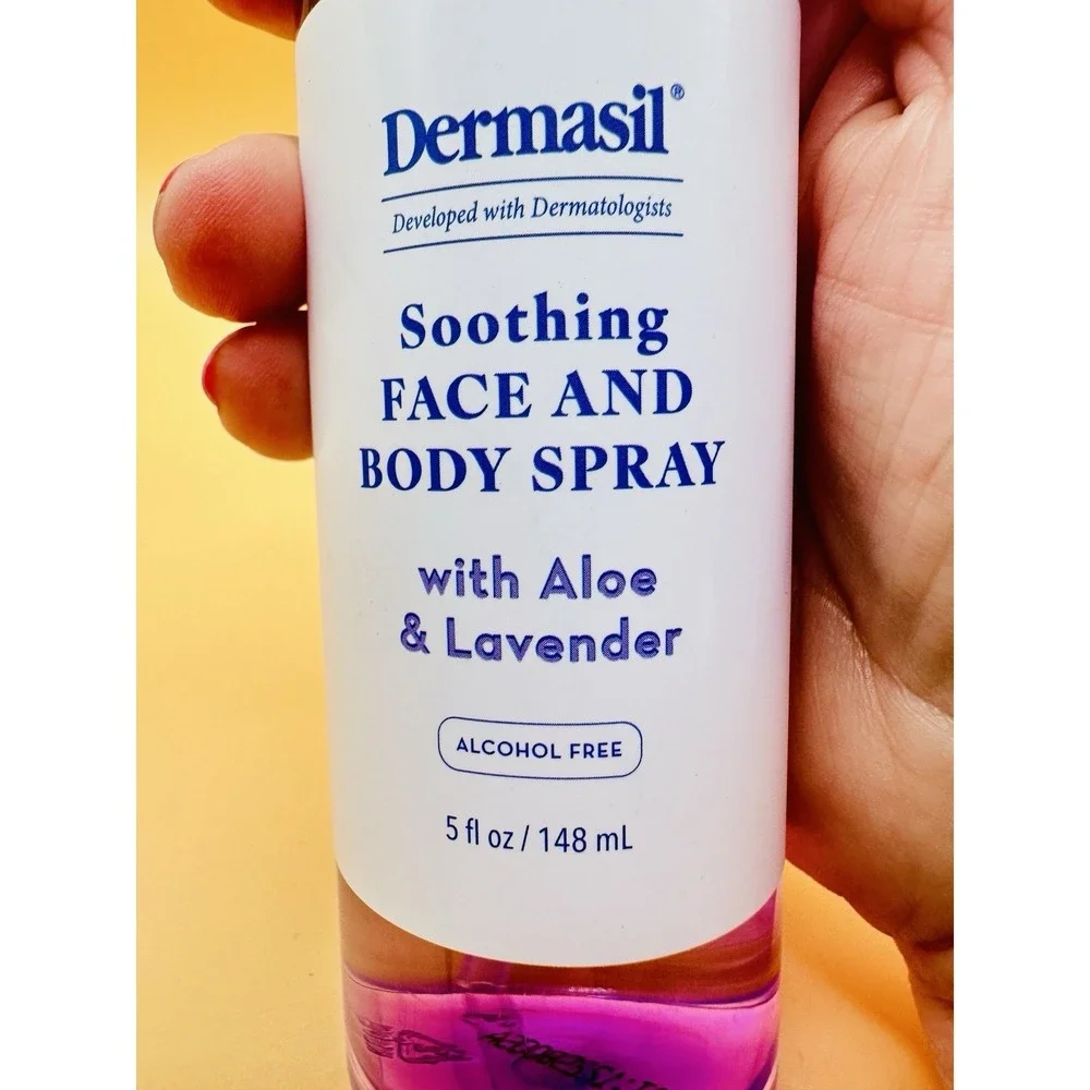 Dermasil Face Body Spray Aloe Lavender 5oz Hydrating Mist Alcohol Free New